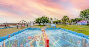 高雄免費親子景點 - 沙灘旁的兒童遊戲區 x 玩水追螃蟹還附免費淋浴間 x 彌陀南寮海岸光廊 9
