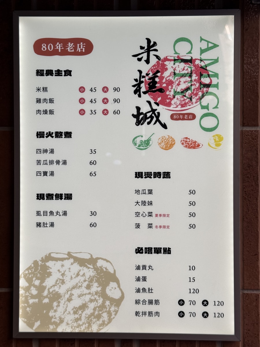 高雄鹽埕美食推薦：米糕城 80年老店的靈魂味蕾之旅