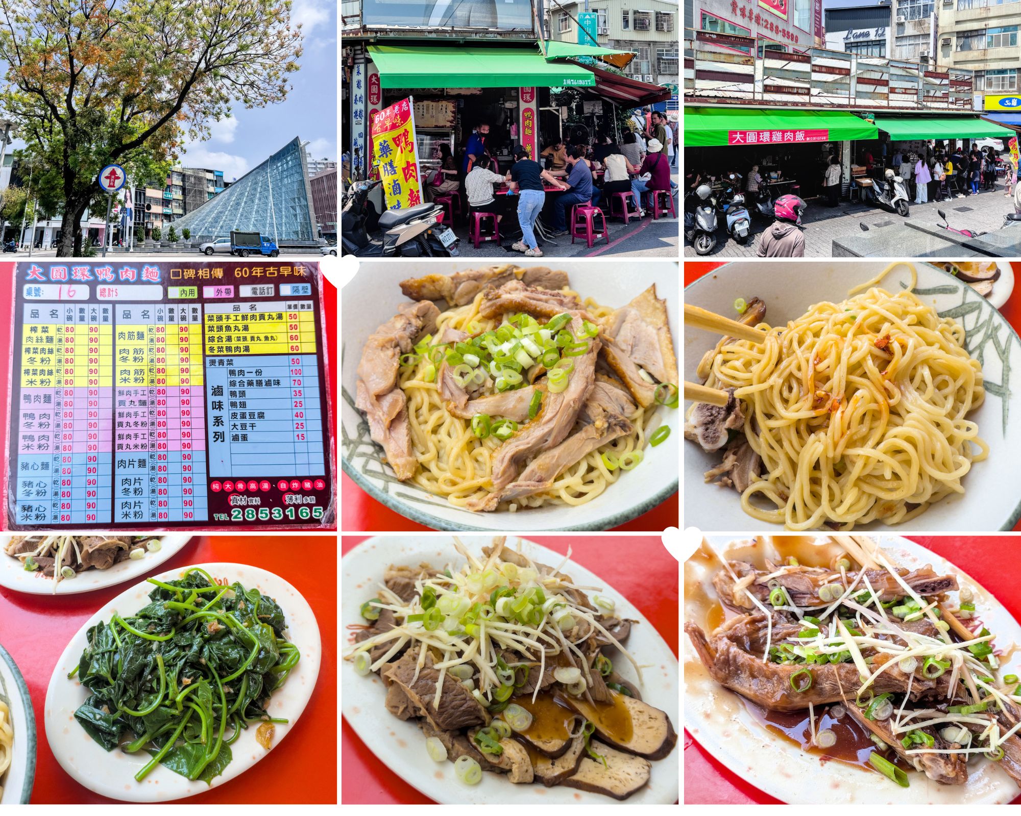 大圓環鴨肉麵 - 高雄美麗島站必吃美食推薦 高雄美麗島站出口的大圓環鴨肉麵,招牌60年古早味鴨肉麵與多汁鴨肉盤特寫