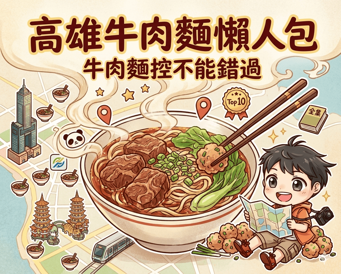 2026 高雄牛肉麵推薦：精選 10 間在地人必吃清單，紅燒、清燉、老字號實測評比