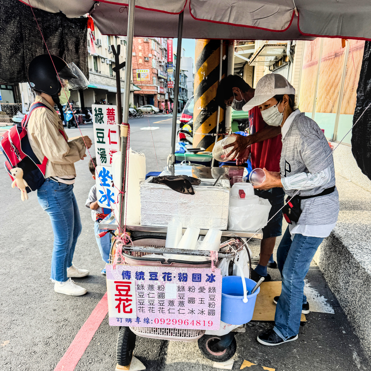 高雄美食必收！鳳山區冰品隱藏版「無名豆花剉冰」，銅板價25元粉圓豆花與綠豆粉圓超佛心